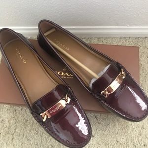 Metallic Cherry Coach Loafer